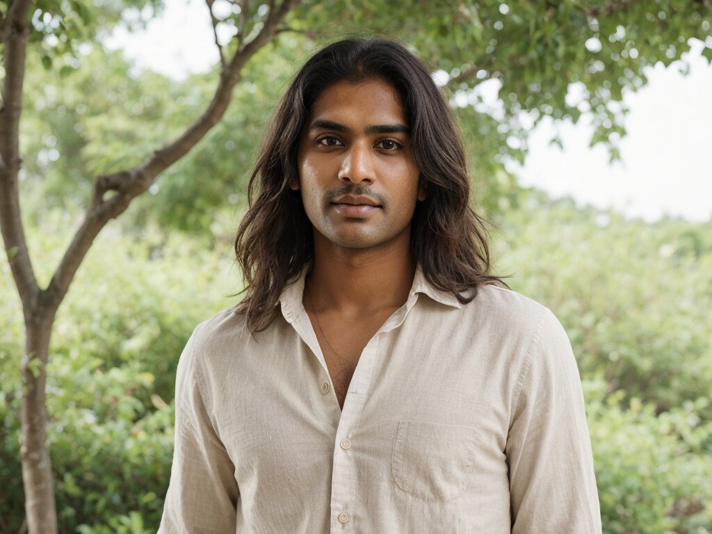 Indian Long Hair Style Man 2024