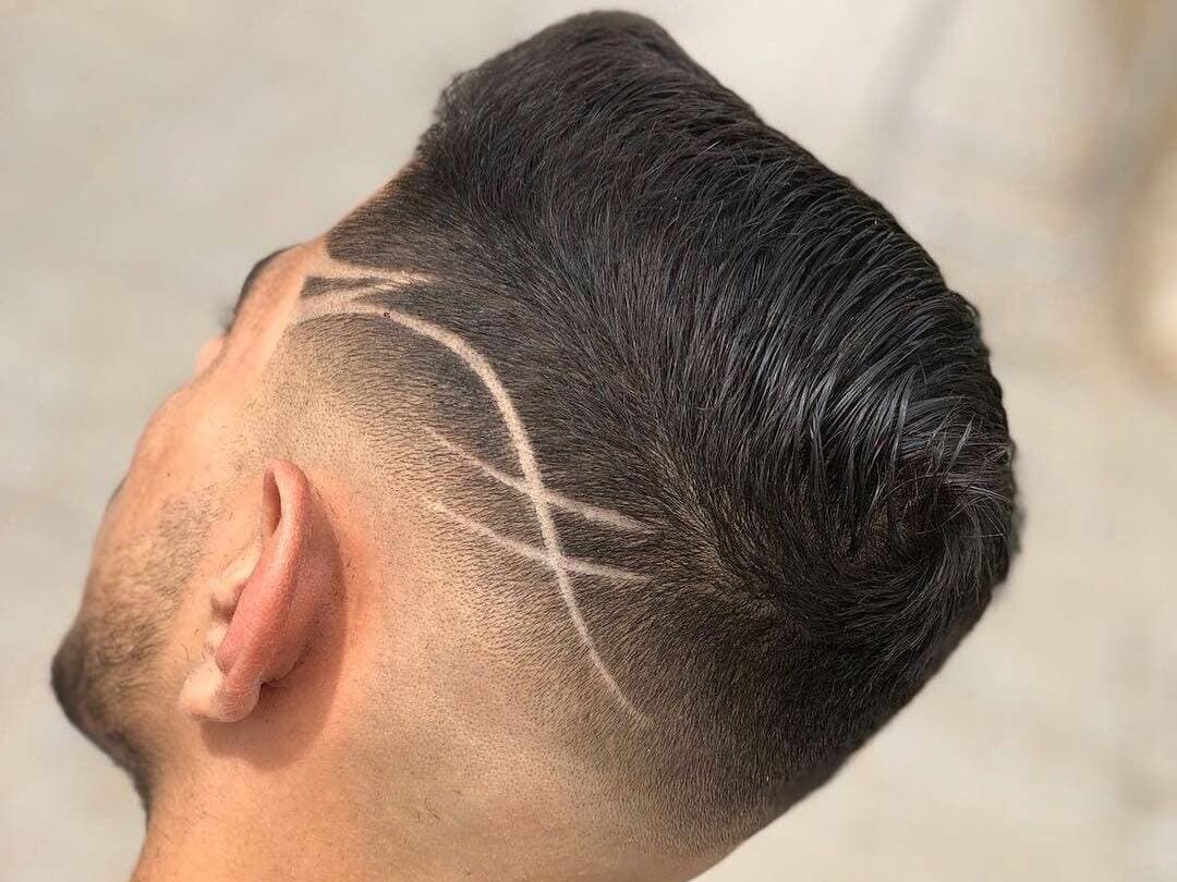 Professional haircut lines in a corporate setting